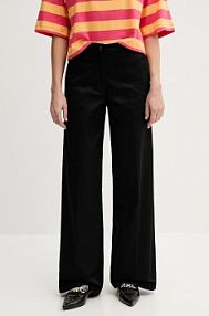 Spodnie eleganckie Sisley  czarne damskie 4ED4LE03G