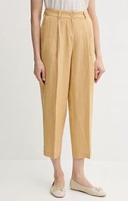 Spodnie eleganckie Sisley  żółte damskie 4AGHLF06R