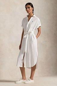 Sukienka midi Polo Ralph Lauren  biała 211959912