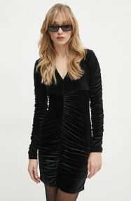 Sukienka mini Guess  czarna W5RK30.KCM62