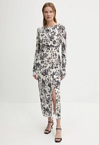 Sukienka maxi Sisley  beżowa 4QFRLV070