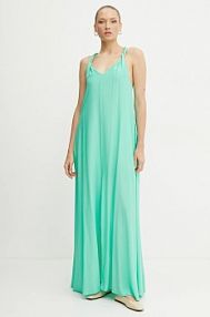 Sukienka maxi PATRIZIA PEPE  turkusowa 2A2913.A057