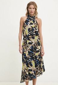 Sukienka midi DKNY  czarna P4KBGZ62