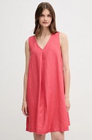 Sukienka mini United Colors of Benetton  czerwona 4AGHDV0AX