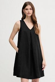 Sukienka mini United Colors of Benetton  czarna 4AGHDV0AX