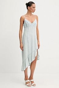 Sukienka mini Guess  niebieska W5GK44.D5N81