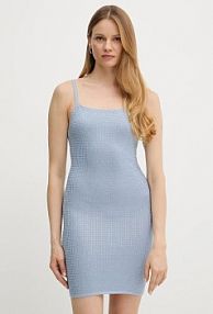 Sukienka mini Guess  niebieska W5GK45.Z3MN2