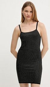 Sukienka mini Guess  czarna W5GK45.Z3MN2