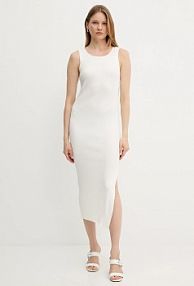 Sukienka maxi Guess  beżowa W5GK47.Z3L10