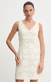 Sukienka mini Guess  beżowa W5GK72.WH6I0