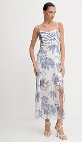 Sukienka maxi Guess  beżowa W5GT0L.WCWF2