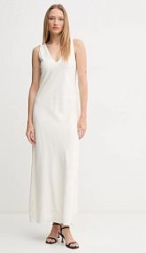 Sukienka maxi Calvin Klein  beżowa K20K208355