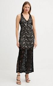 Sukienka maxi Guess  czarna W5GK37.KCS90