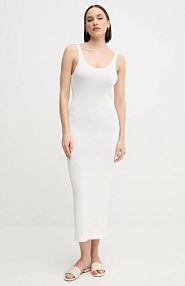 Sukienka maxi Calvin Klein Jeans  biała J20J225284