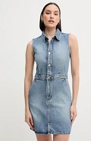 Sukienka mini Calvin Klein Jeans  niebieska LV047B074G