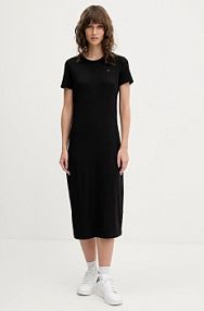 Sukienka midi Tommy Jeans  czarna DW0DW19721