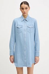 Sukienka mini Tommy Jeans  niebieska DW0DW20111