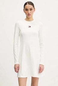 Sukienka mini Tommy Jeans  biała DW0DW20666
