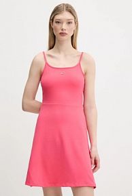 Sukienka mini Tommy Jeans  różowa DW0DW21354