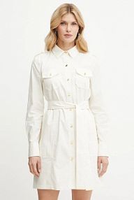 Sukienka mini Marciano Guess  beżowa 5GGK42.7315A