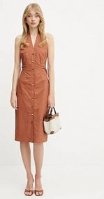 Sukienka mini Marciano Guess  brązowa 5GGK43.7315A