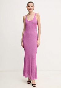 Sukienka maxi Herve Leger  różowa GRM8513103