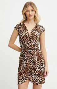 Sukienka mini Morgan  brązowa RFAUVE