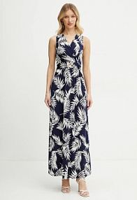 Sukienka maxi Morgan  granatowa RFLORI