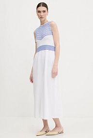 Sukienka maxi United Colors of Benetton  niebieska 1194EV02A