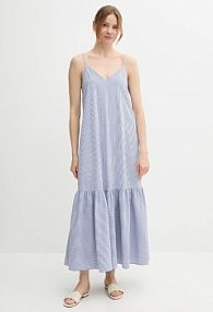 Sukienka maxi United Colors of Benetton  niebieska 4SZRDV0B8