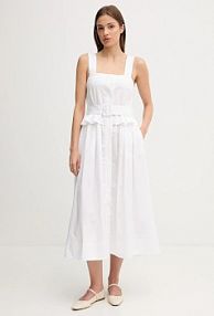 Sukienka midi Pedro del Hierro  biała 3819832