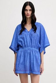 Sukienka mini United Colors of Benetton  fioletowa 4OPJ5V02G