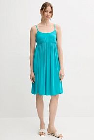 Sukienka mini United Colors of Benetton  turkusowa 4VW95V028