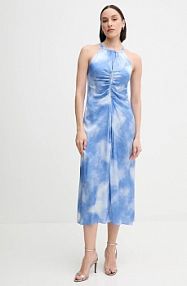 Sukienka midi Sisley  niebieska 4UDRLV07H