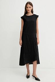 Sukienka midi Sisley  czarna 4AGHLV073