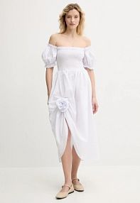 Sukienka mini The Sleeper  biała BRDR06P001R