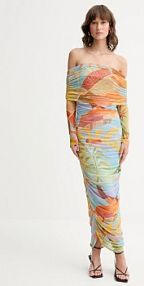 Sukienka midi Never Fully Dressed  zielona NFDDR1814