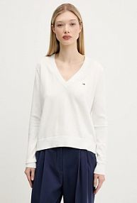 Sweter Tommy Jeans  biały damski DW0DW19888