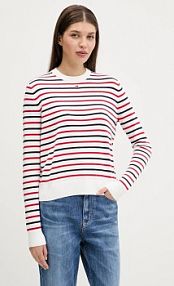 Sweter Tommy Jeans  bordowy damski DW0DW20159