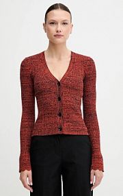 Kardigan Sisley  pomarańczowy 1H7PM602I