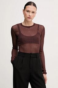 Sweter Sisley  brązowy damski 1JCQM105T