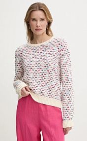 Sweter United Colors of Benetton  beżowy damski 1198E10D8