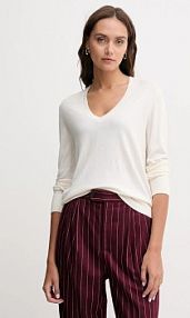 Sweter United Colors of Benetton  beżowy damski 1ZRED402L