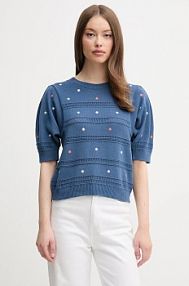 Sweter United Colors of Benetton  granatowy damski 10C1E10DO