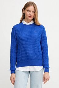 Sweter Tommy Hilfiger  niebieski damski WW0WW44993