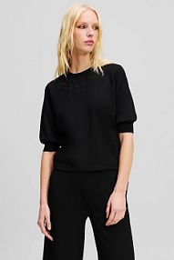 Sweter Karl Lagerfeld  czarny damski A2W20040