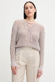 Sweter Sisley  szary damski 15PLM401A