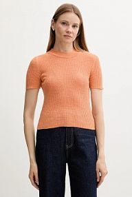 Sweter Sisley  pomarańczowy damski 105GM106G