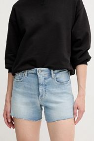 Szorty jeansowe Calvin Klein Jeans niebieskie J20J225158