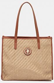 Torebka shopperka U.S. Polo Assn.  beżowa BEU2P8696WJT